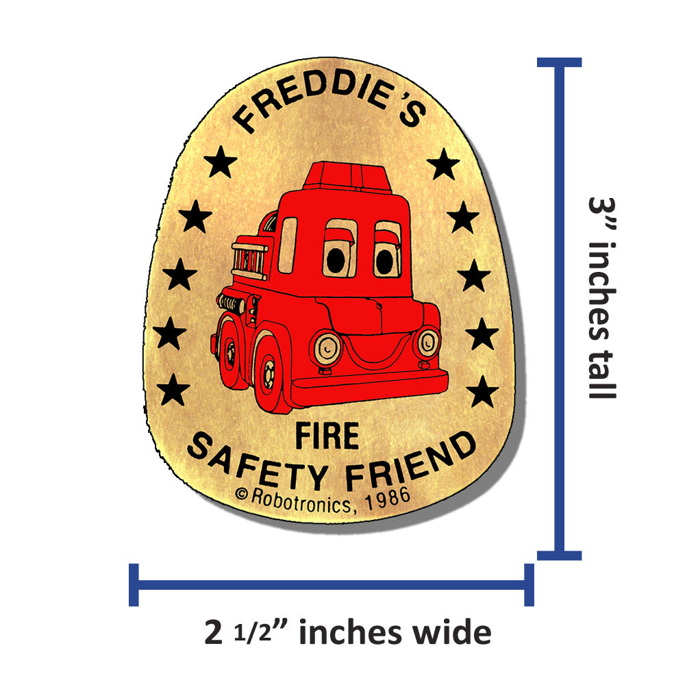 Freddie Large Sticker (roll of 500)