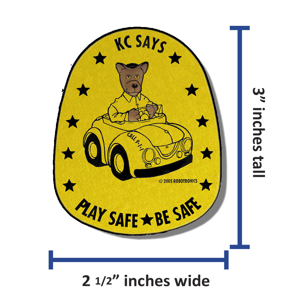 K.C. & Cruiser Large Sticker (roll of 500)