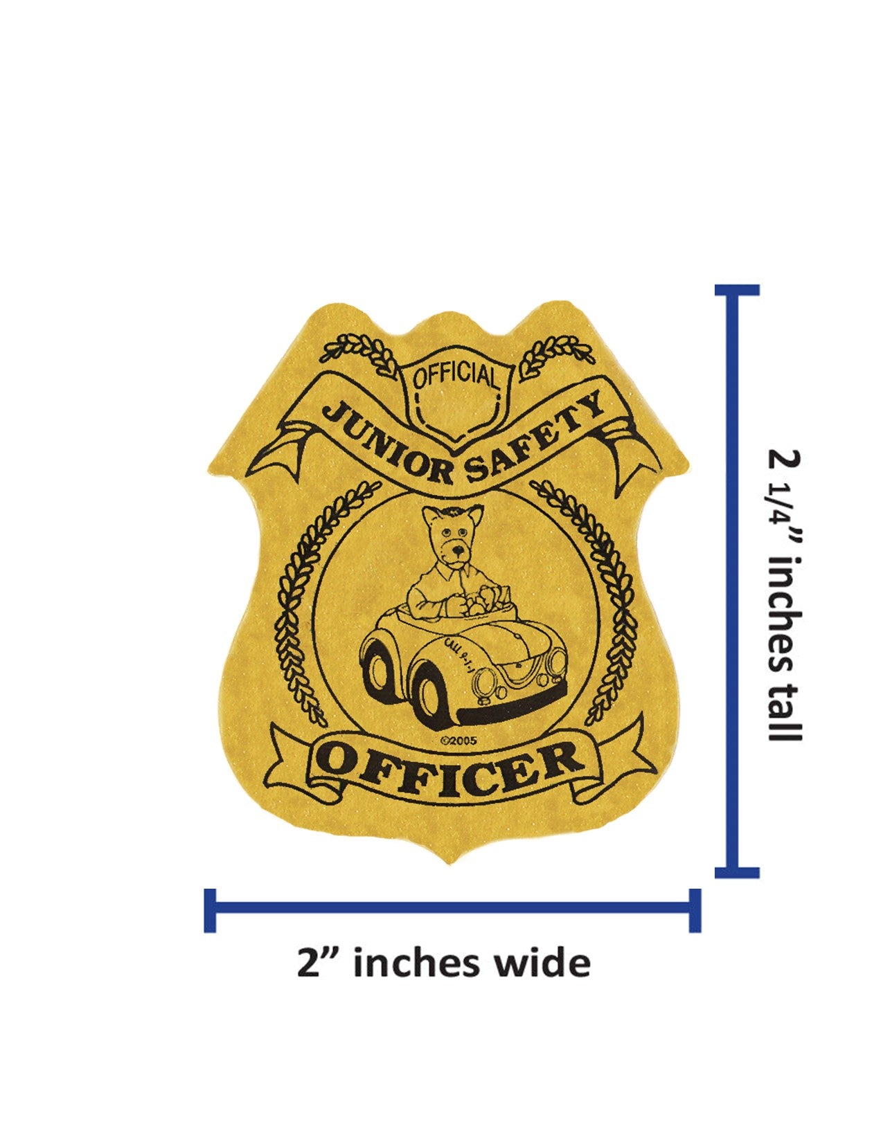 K.C. Shield Sticker (roll of 500)