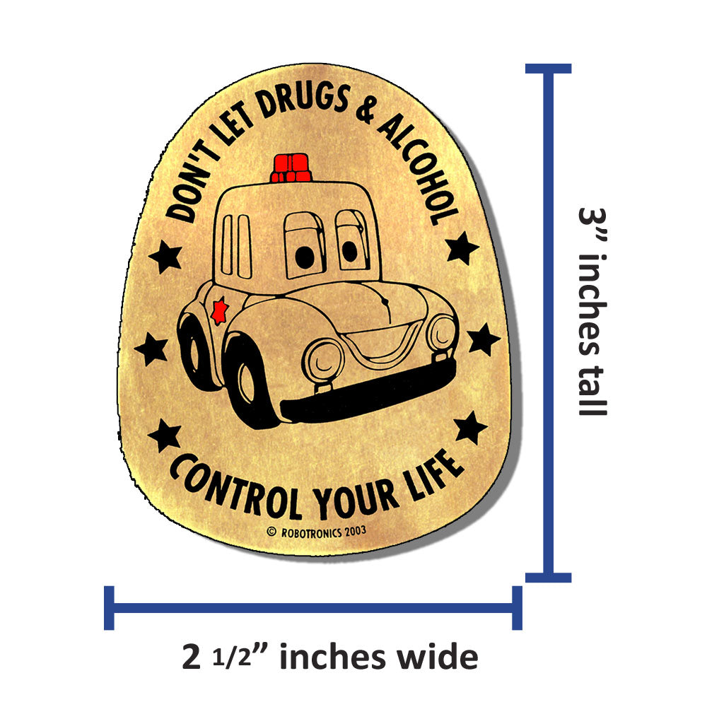 P.C. large Sticker - Don't Let Drugs (roll of 500)