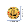 P.C. Small Sticker - I'm in Control of Me (roll of 500)