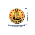 P.C. Small Sticker - P.C. Loves Kids  (roll of 500)