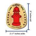 Pluggie Large Sticker (roll of 500)
