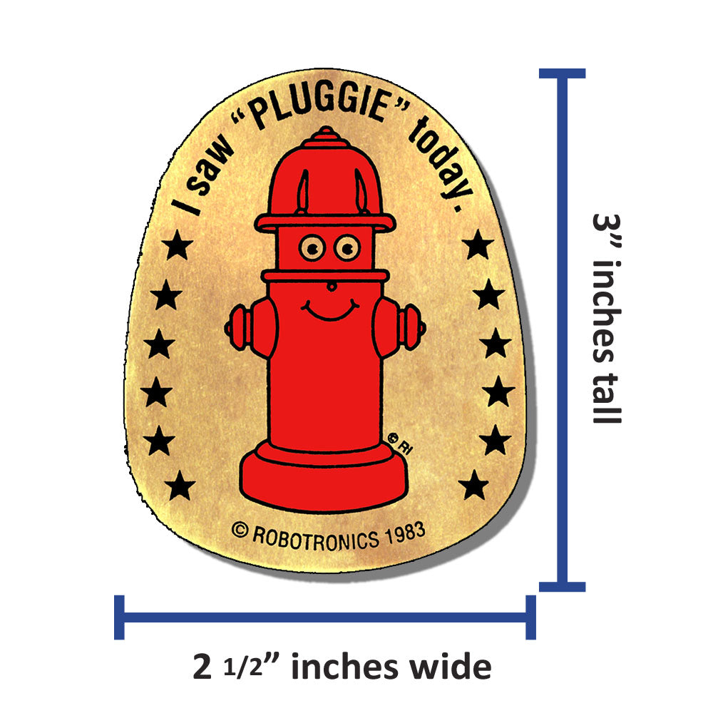 Pluggie Large Sticker (roll of 500)